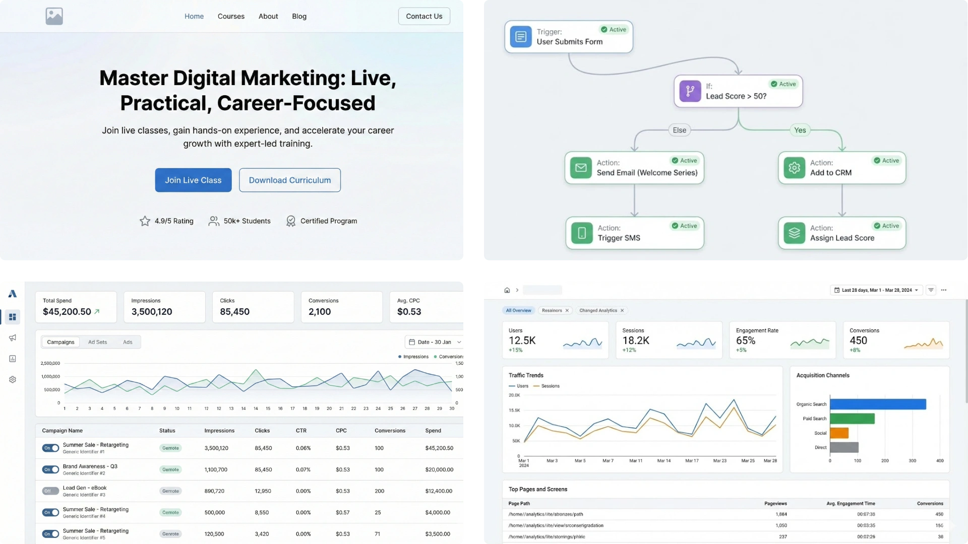 Landing Page UI Screenshot